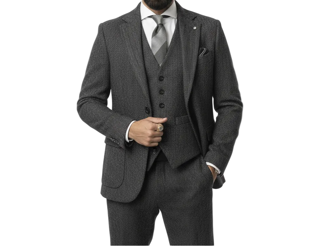 Herren Anzugset mit Sakko, Weste und Hose-Men Sets-Alpenkind